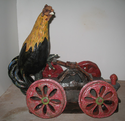 rooster sculpture betsy towns
